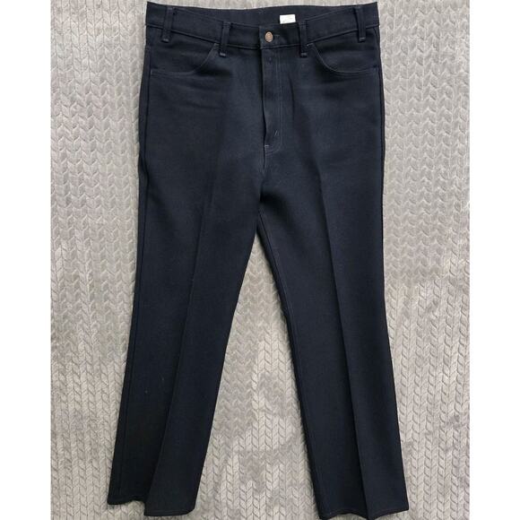 Vintage Levis‎ 517 Pants Mens 36x32* Blue Bootcut Black Gold Tab 90s Dacron USA - Picture 1 of 8